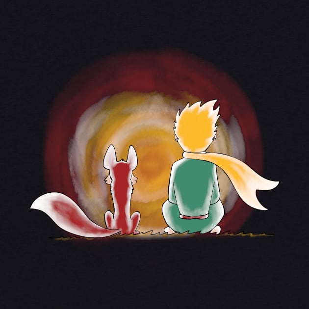 The Little Prince and the Red Fox by ggiuliafilippini